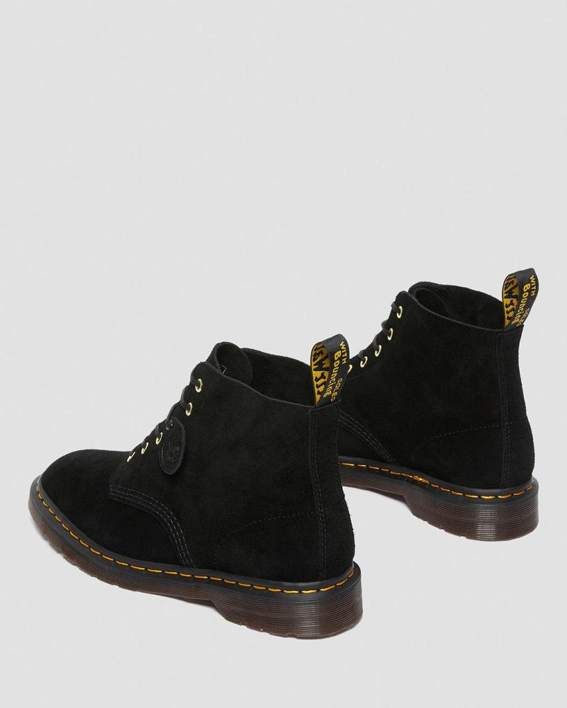 Men's Dr Martens 101 Suede Ankle Boots Black | AU 410LIS